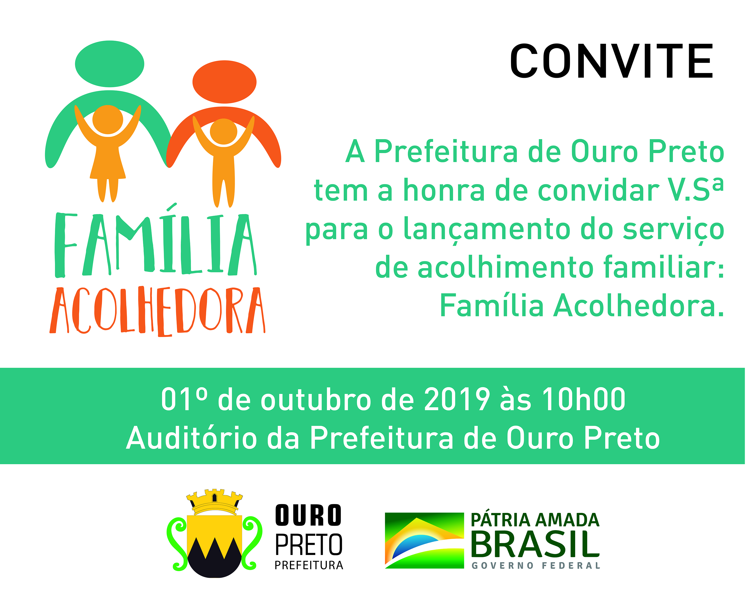 Prefeitura De Ouro Preto-MG Lança O Programa Família Acolhedora ...