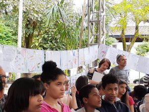Representações da a escolas municipais de Bento Rodrigues e Paracatu de Baixo. Escola Estadual Dom Benevides. Crédito-Divulgação