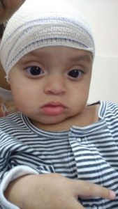 Foto-O bebê Victor Barbosa, de oito meses. Crédito-Arquivo pessoal da família.