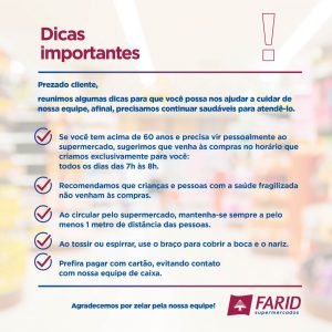 Imagem - Reprodução/Farid Supermercados.