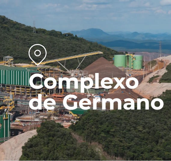 O Complexo de Germano abriga as minas de Alegria, onde é realizada a extração do minério de ferro.