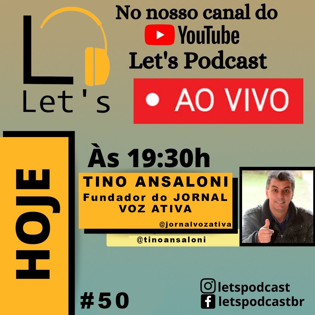 Tino Ansaloni participa do Let's Podcast