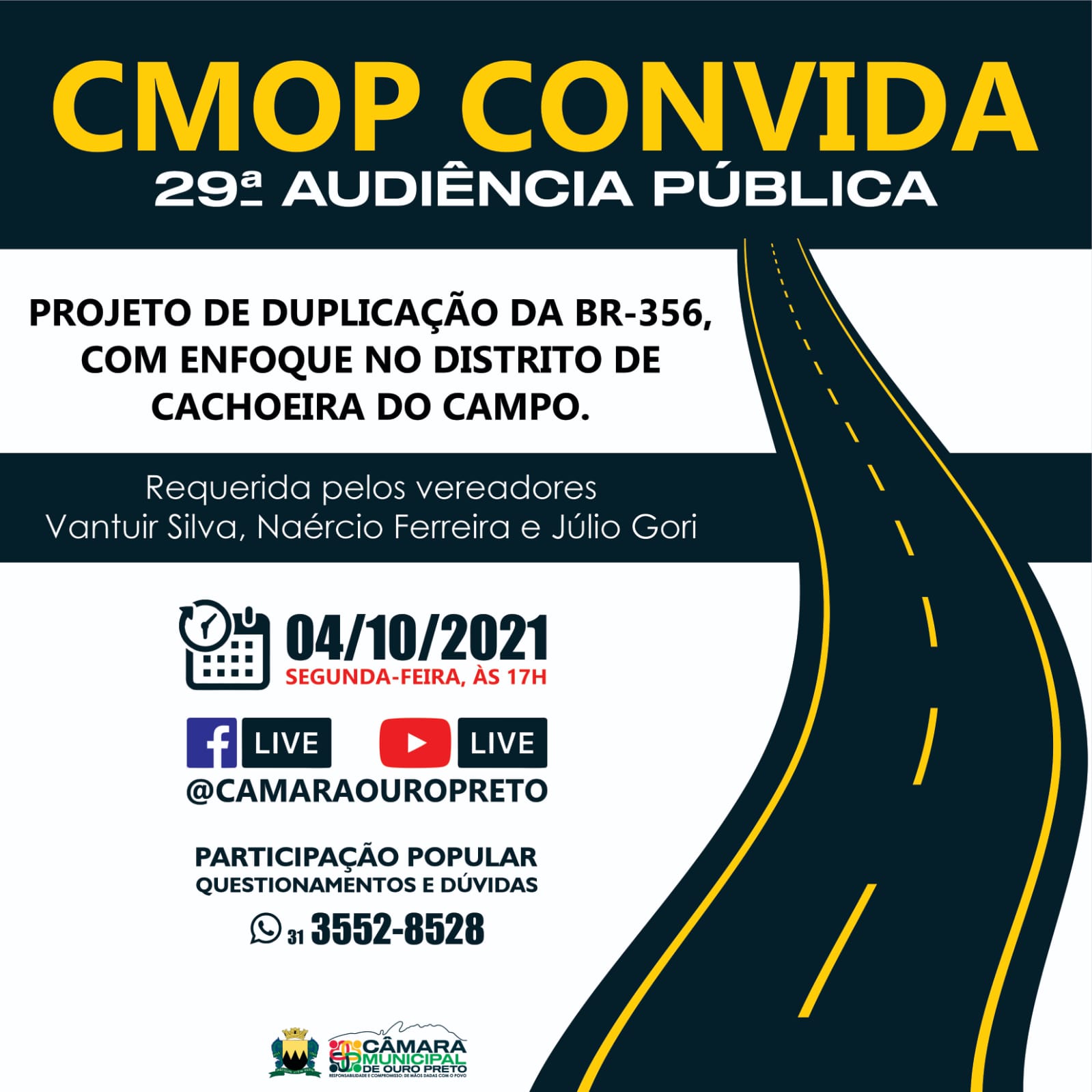 CONVITE - 29ª Audiência Pública de 2021