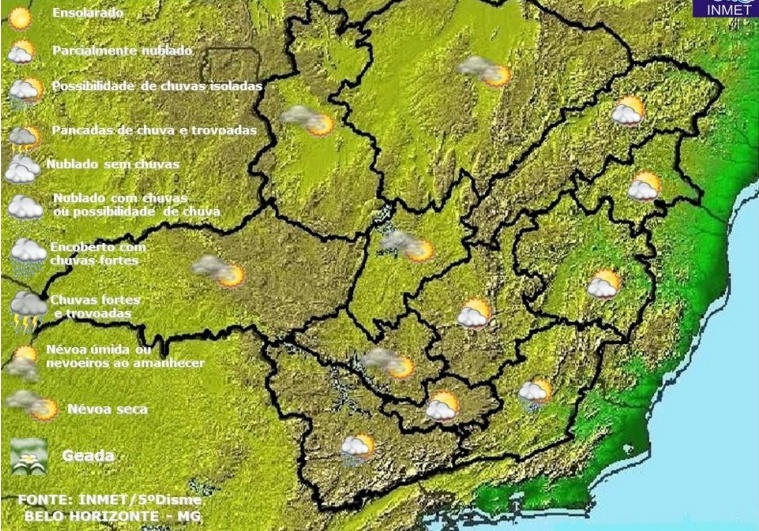 Previsão do Tempo - Minas Gerais