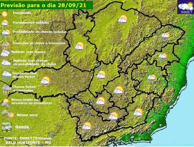 Tempo em Minas Gerais