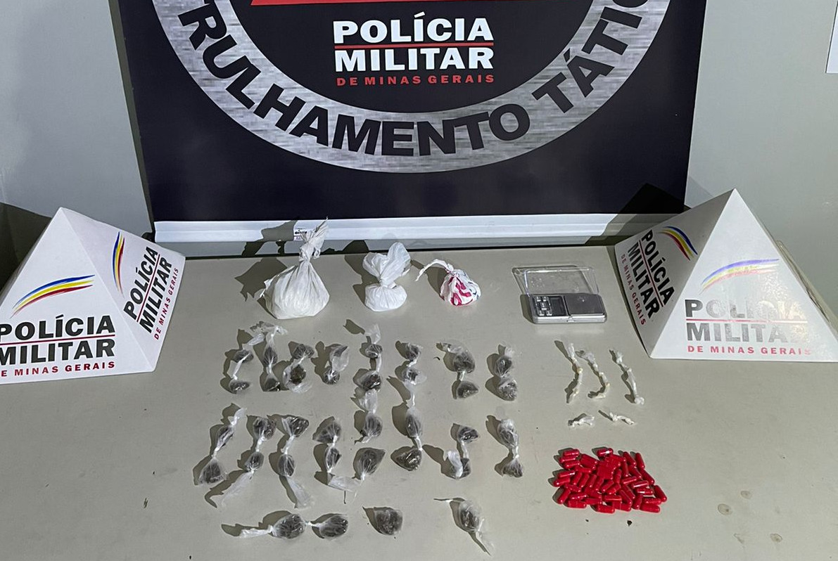 Drogas apreendidas pela Polícia Militar - 02-10-21 - Itabirito