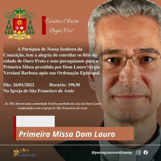 Dom Lauro Sérgio Versiani Barbosa (atual bispo diocesano