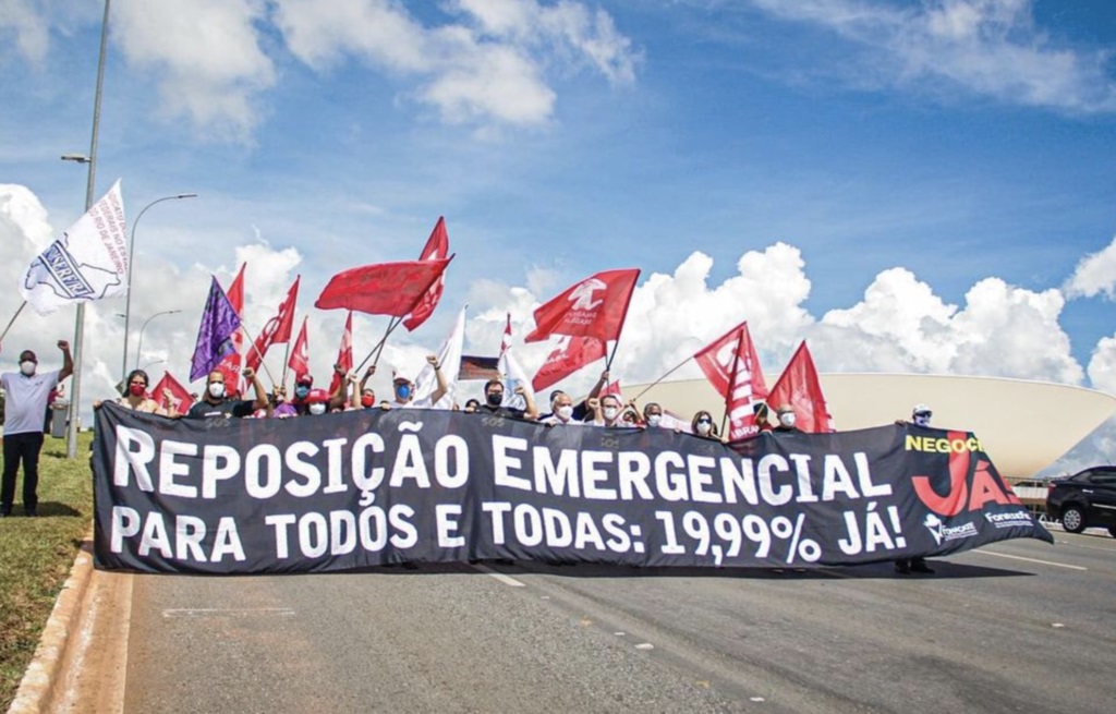 manifestação-reposição- emergencial- brasília