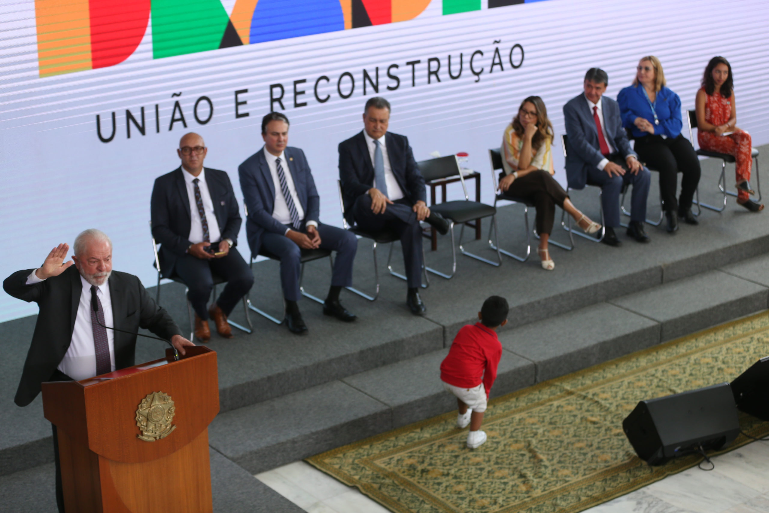 Brasília (DF), 02-03-2023. O presidente Lula participa da Cerimônia de lançamento do Novo Bolsa Família. Crédito - José Cruz/Agência Brasil.