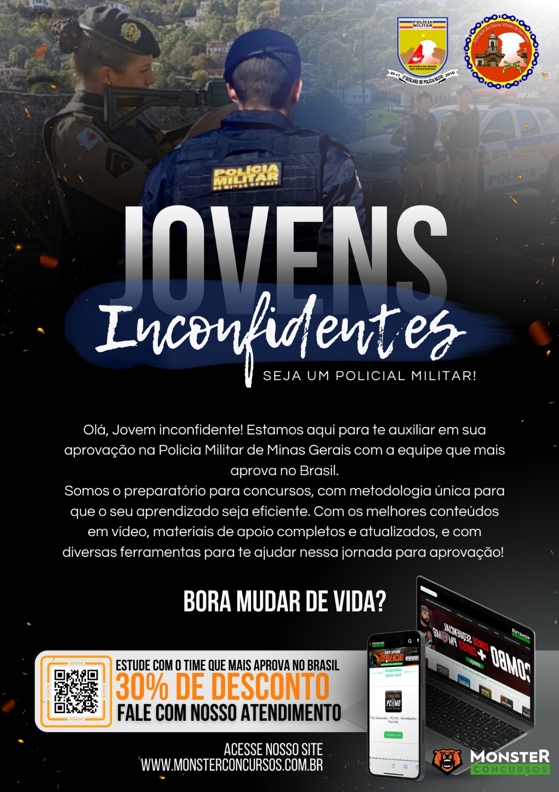 52º Batalhão de Polícia Militar lança Projeto Jovens Inconfidentes - Jornal  Voz Ativa